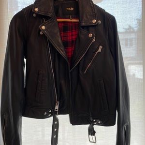 Maje moto jacket size 38 excellent condition very slight wear
